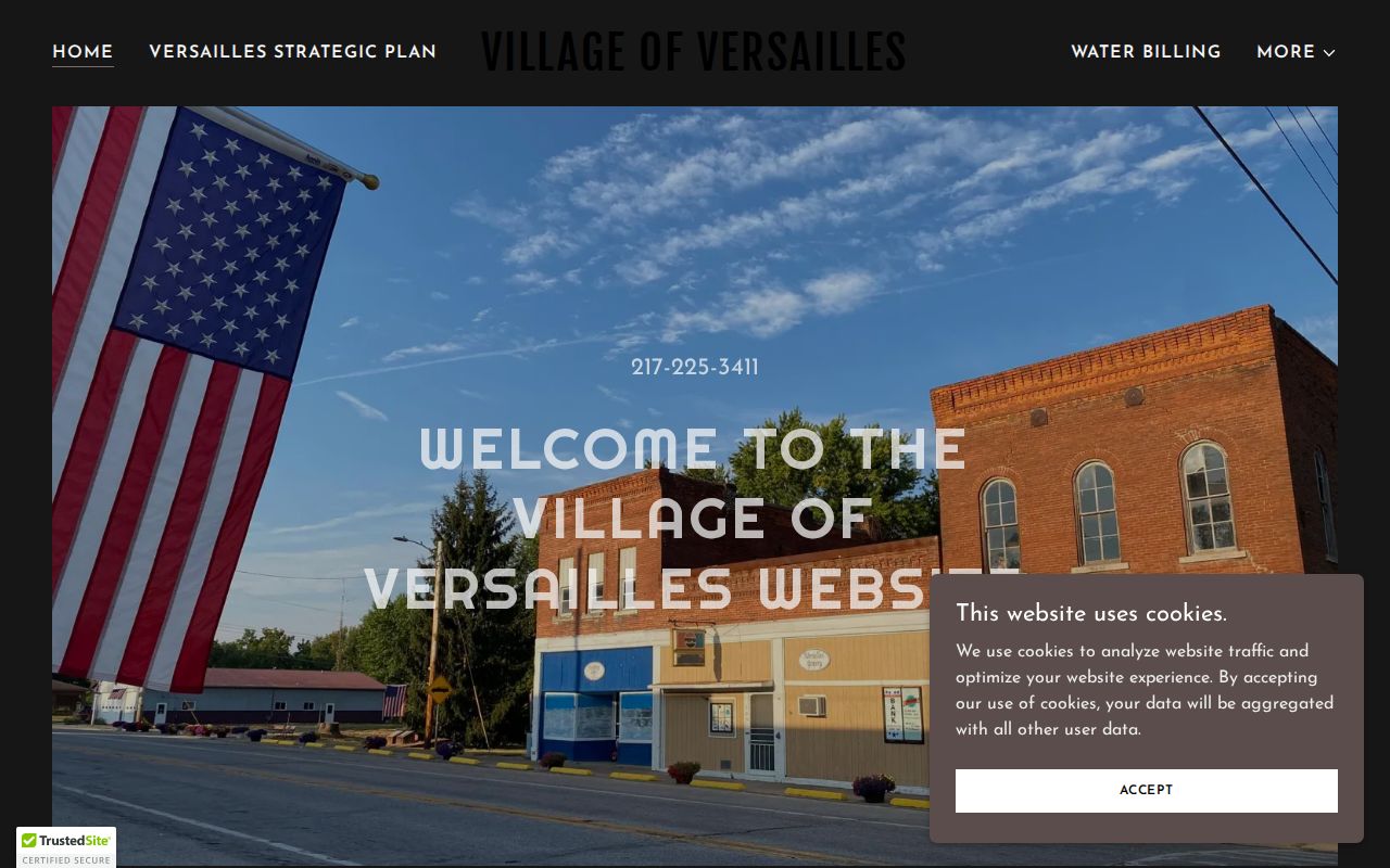 Official Village of Versailles contact source for Brown County arrest-record routing